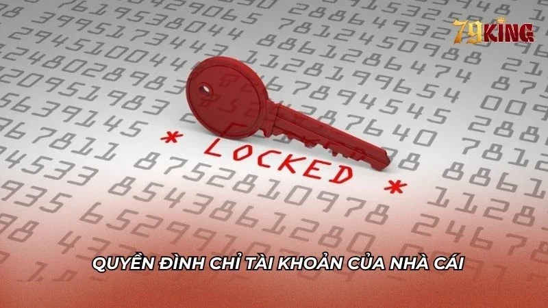 Hệ thống có quyền đình chỉ tài khoản nếu bất thường