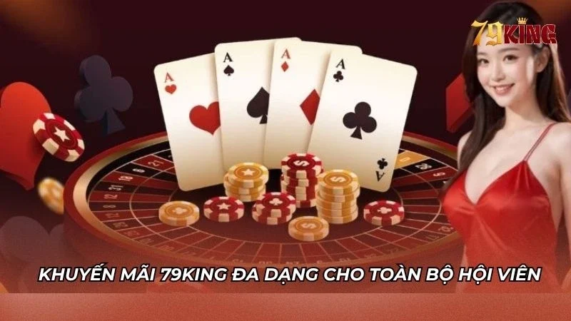 Khuyến mãi 79KING đa dạng cho toàn bộ hội viên